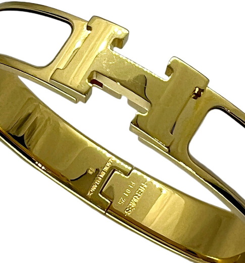 □エルメス□HERMES□クリッククラックPM□Hバングル□ホワイトx