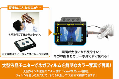 5インチ液晶フィルムスキャナー KFS-14WS | ケンコー・トキナー