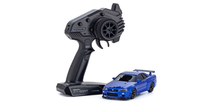 Kyosho MINI-Z AWD NISSAN SKYLINE GT-R R34 V.speIINür Metalli
