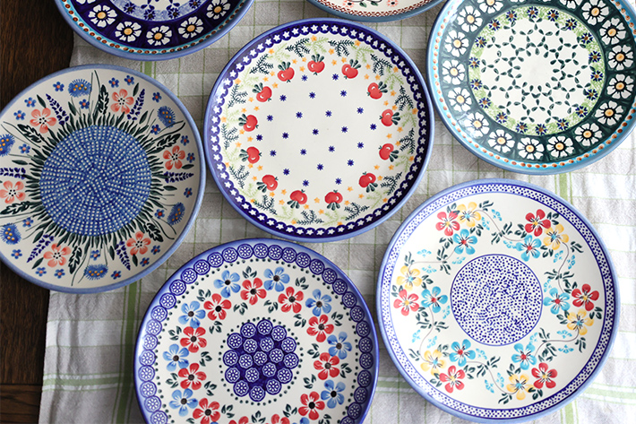 平皿（φ19cm）ポーリッシュ・ポタリー（ポーランド食器）