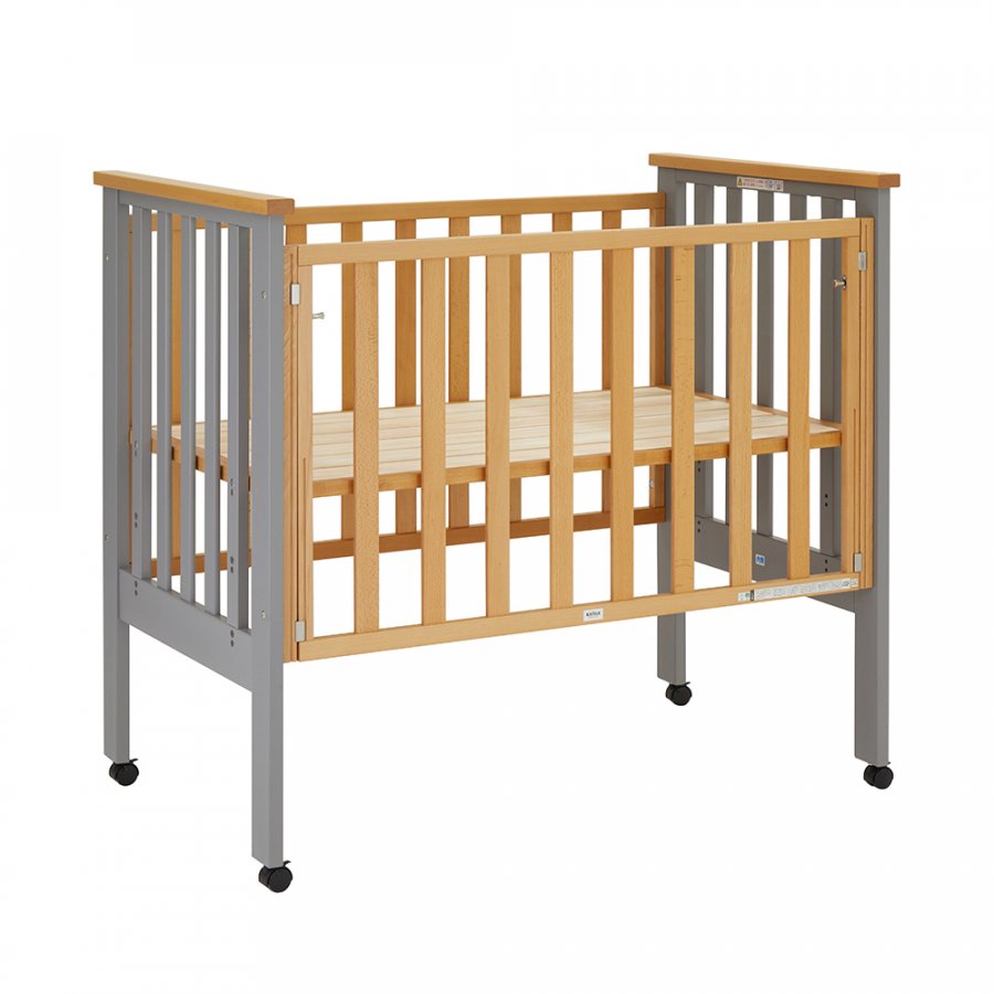 プレミアムベビーベッド （ナチュラル＆グレー）」について｜カトージ