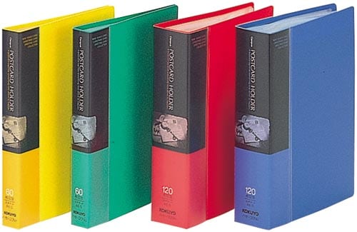 コクヨ ポストカードホルダー A6タテ 30ポケット 青 ハセ