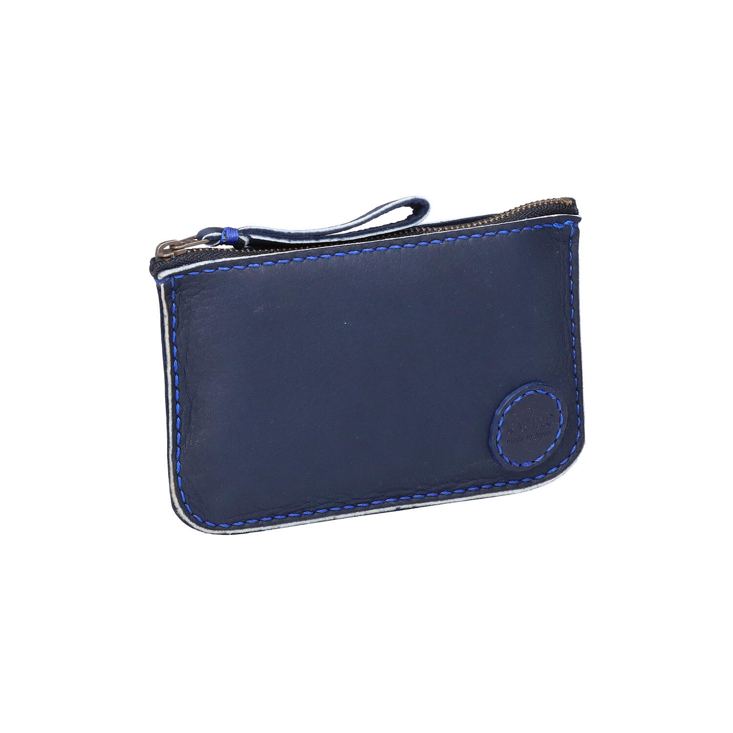 総手縫い 本革 鹿革 カードケース マチ無しポーチ | 株式会社 KAZINO