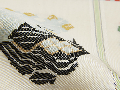 甲比丹孔雀」本袋帯 龍村平蔵製(z71720ia) 特選きもの・帯紹介