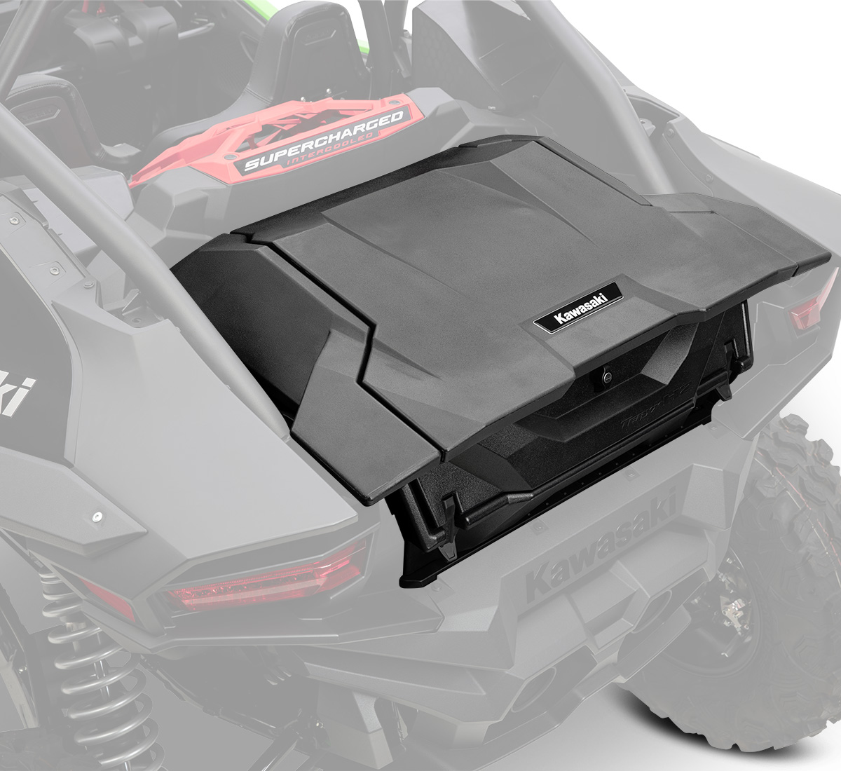 Teryx®4 H2 Deluxe eS Low Profile Rear Storage Box | Kawasaki