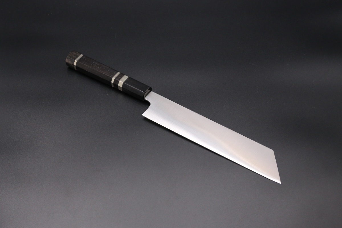 ムキモノ(芋切り）210mm 極薄口両刃 スエーデン鋼 全鋼本焼 手研ぎ