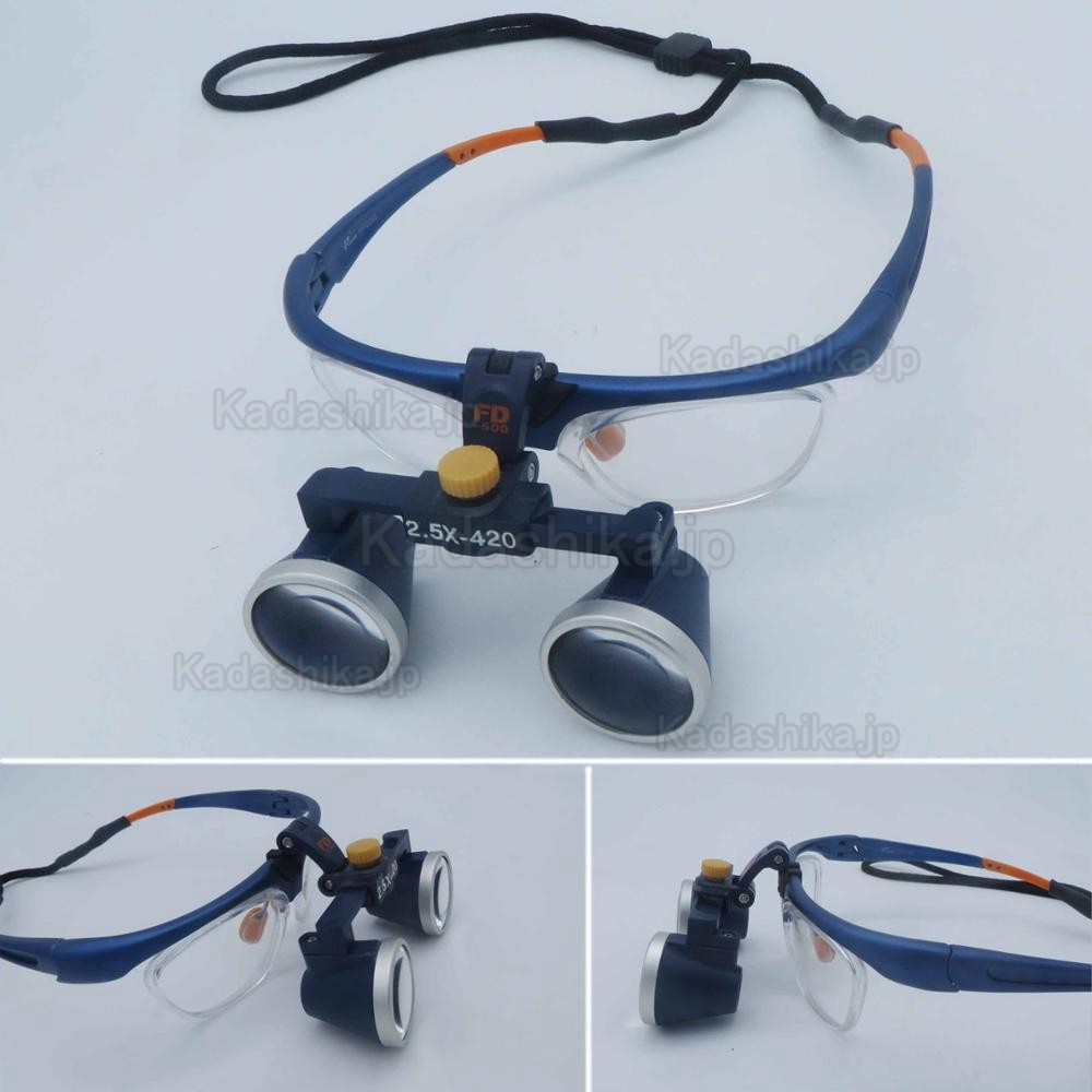 KWS FD-503G-1 3.5倍 歯科用拡大鏡メガネ ガリレアンルーペ - 荷田歯科