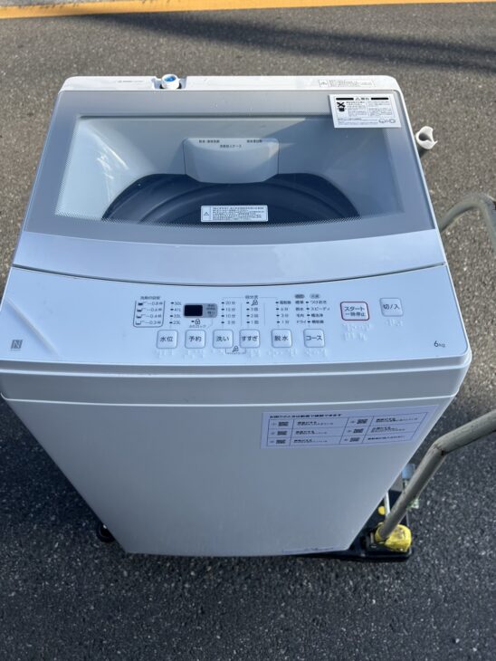 美品】NITORI（ニトリ）全自動洗濯機 6.0kg NTR60 2022年製を新座市に