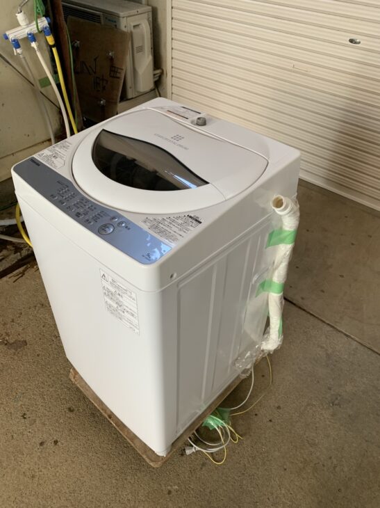 2019年製の洗濯機【買取】東芝 AW-5G6 熊本県玉名市岱明町に出張しま
