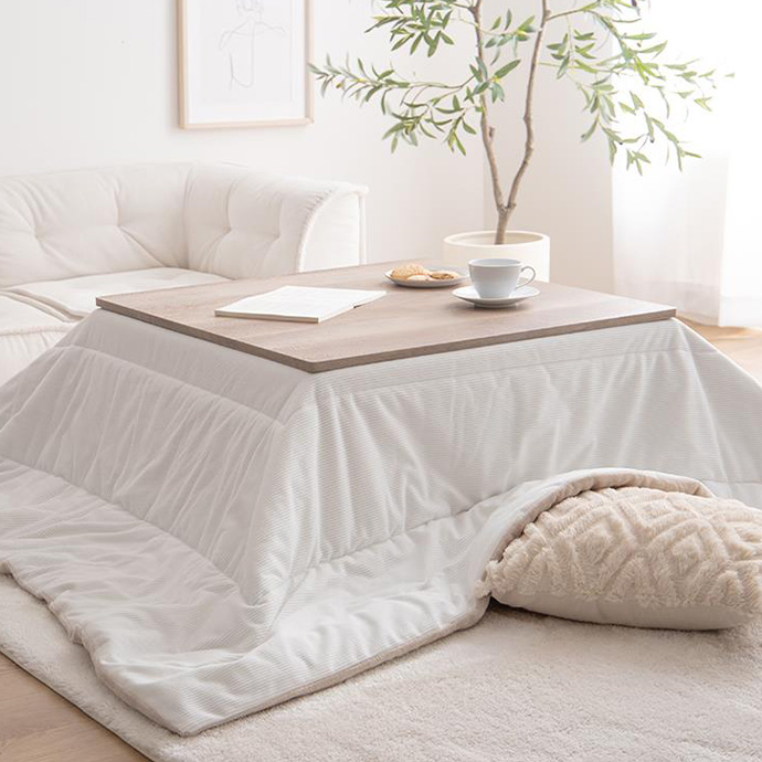 こたつ布団 正方形 190x190cm 薄掛け リバーシブルコーデュロイこたつ
