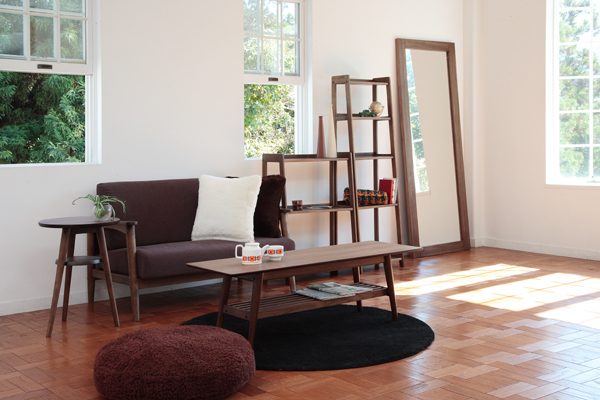 ウォールナット材使用、ミッドセンチュリーemo.シリーズ