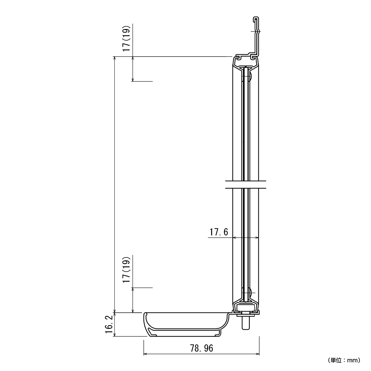 MAJI 縦型壁掛けホーロー板面ホワイトボード 横書き 行動予定 幅610 高