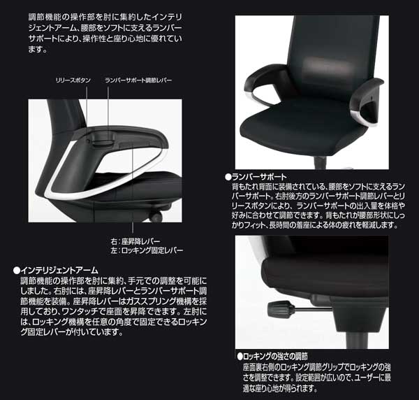 コクヨ(KOKUYO) フィロソフィー(Philosophy) スタンダードタイプ 肘