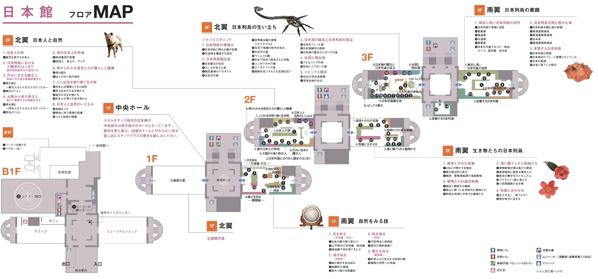 館内ガイド | 国立科学博物館 National Museum of Nature and Science