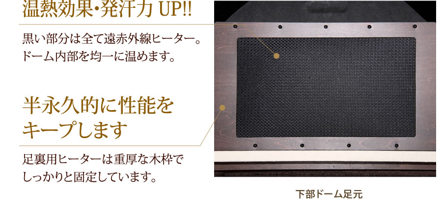 ドームサウナ プロフェッショナルPLUS」業務ユース最高峰モデル。遠