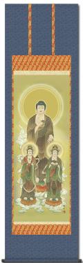 阿弥陀三尊仏 - 掛け軸（掛軸）販売通販なら掛け軸総本家