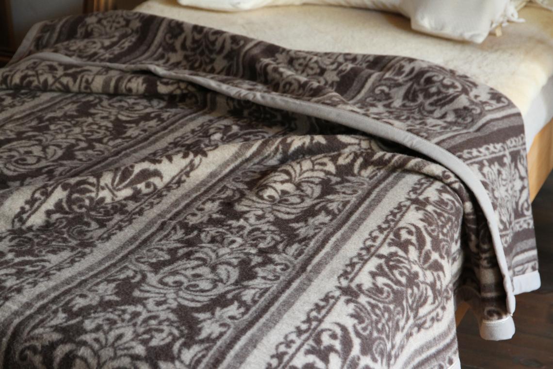 カシミヤ毛布 ダマスク柄 シングル‐商品詳細ページ｜金澤屋