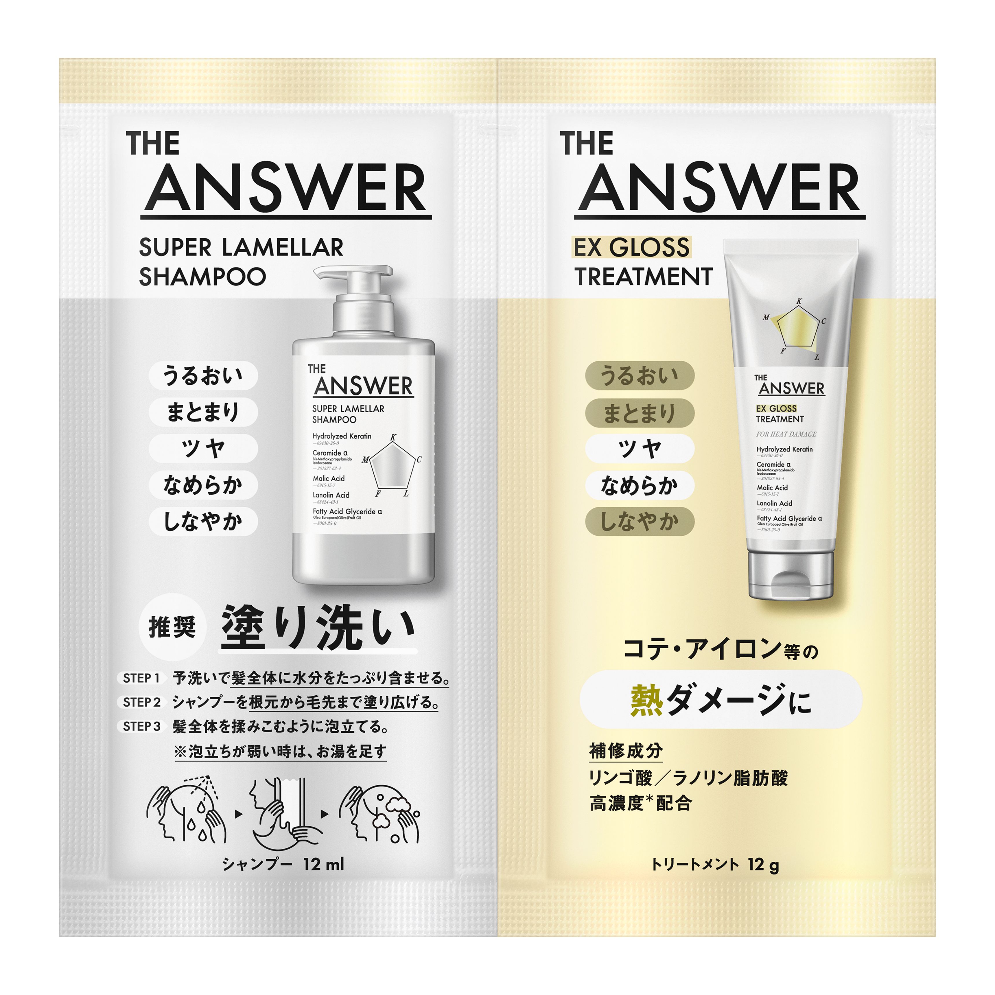 THE ANSWER スーパーラメラシャンプー＆EXグロス