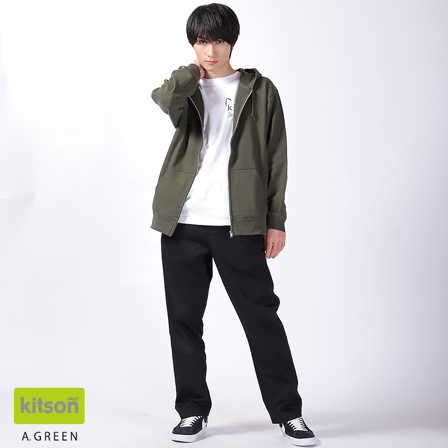 飯島颯 × Kitson me コラボZIPパーカー