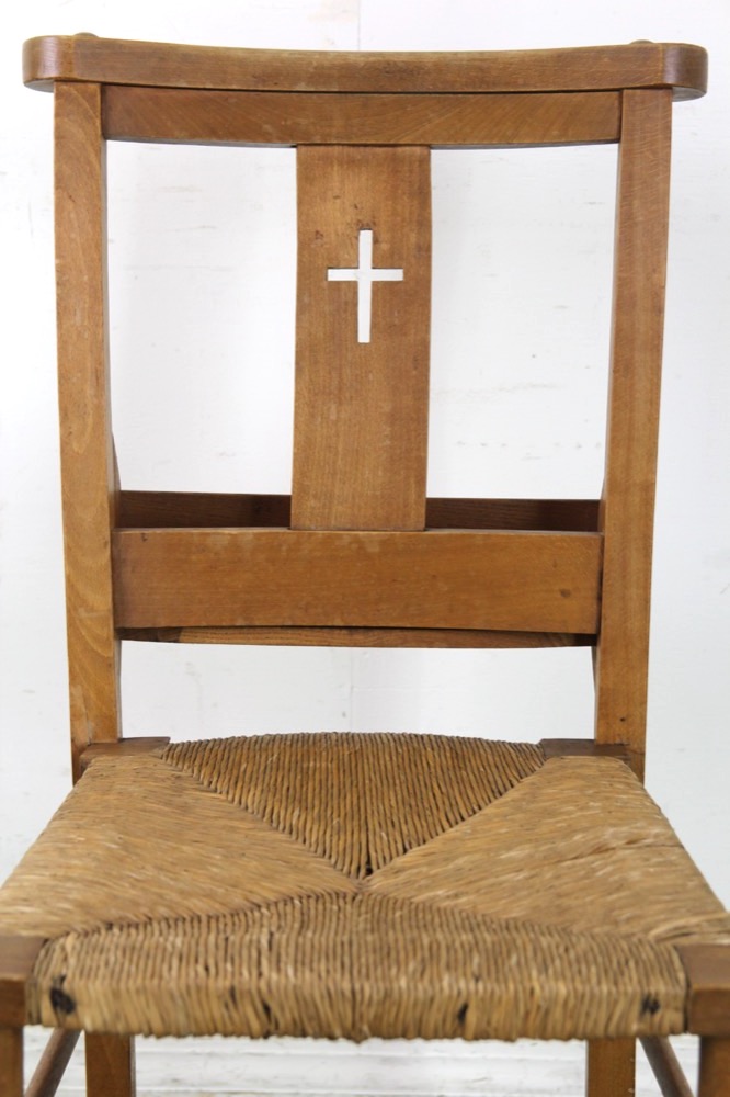 イギリス アンティーク ラッシュシート チャーチチェア | キヤ