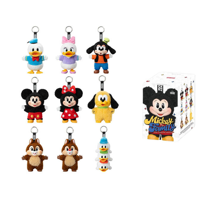 POP MART Disney Mickey Family Together Series Minnie Plush Keychain