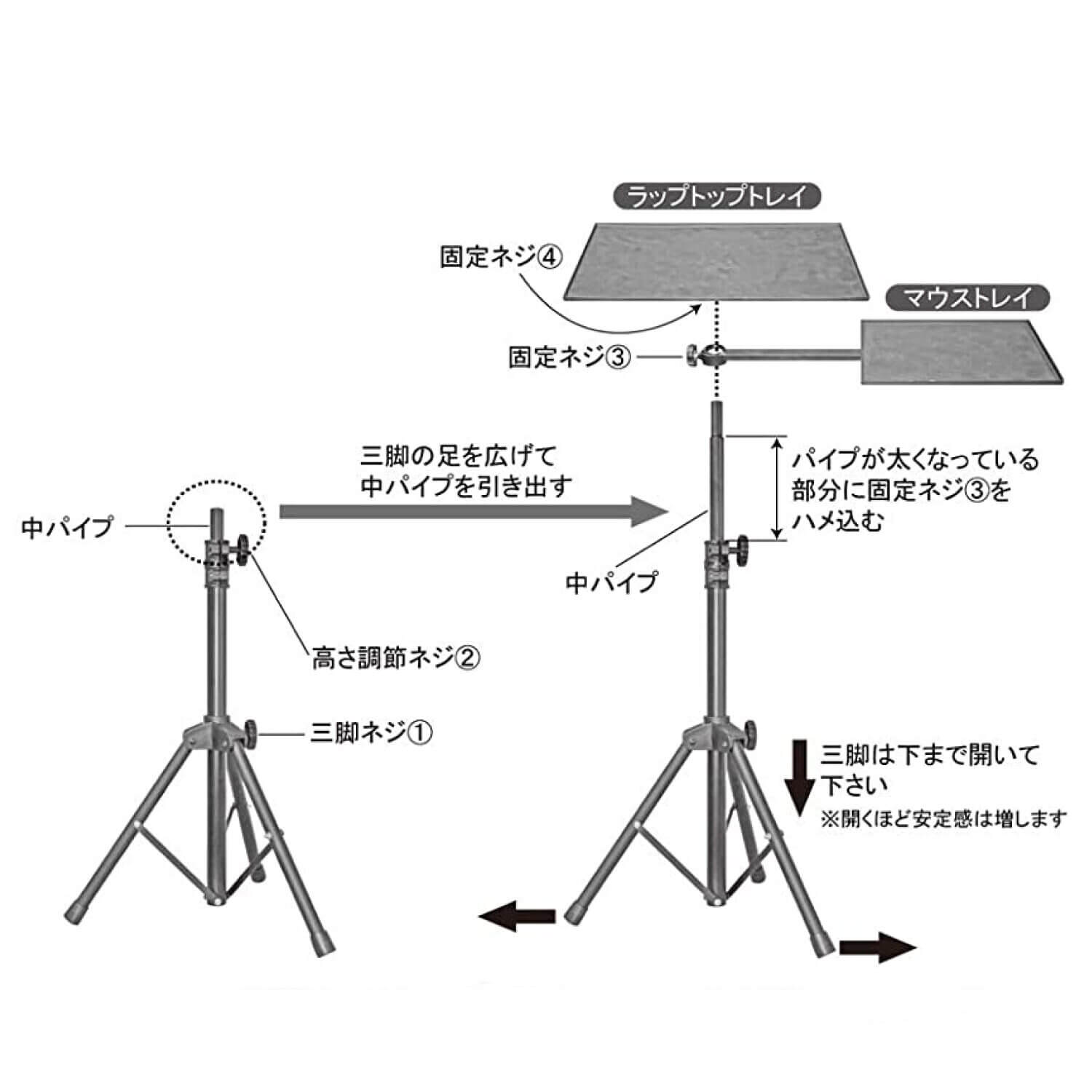 ラップトップ（ノートパソコン）スタンド LT-500 | キクタニミュージック
