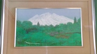 東京都武蔵野市境にて、桐箪笥、高越甚の日本画「山麓（八ヶ岳）」｜六角堂