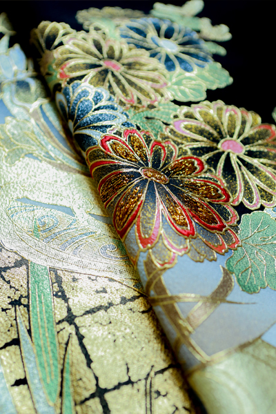 正絹 留袖 レンタル 五つ紋 120088 【プレミアム】 桂由美・菊花龍に松竹