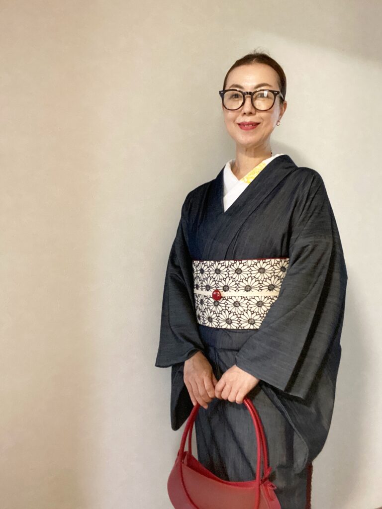 シンプルだから、無限の着回し。シルクデニム着物《あさいやすえの