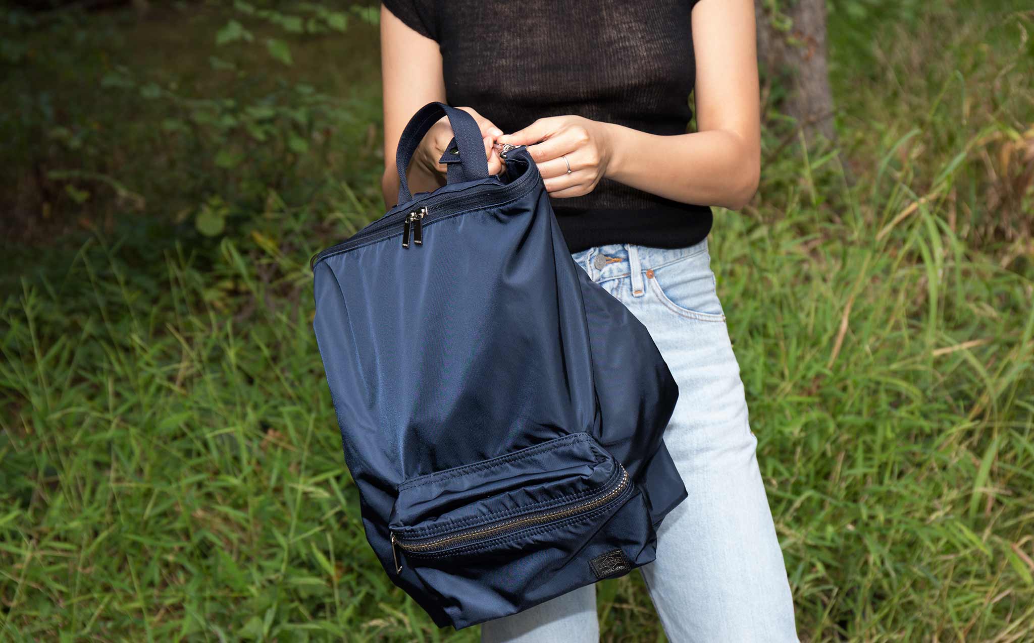 Porter Navy Daily Packable 2 Way Pack | Kindred Black