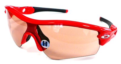 OAKLEY アビエーター風サングラス クリア/レッド OAKLEY アビエーター