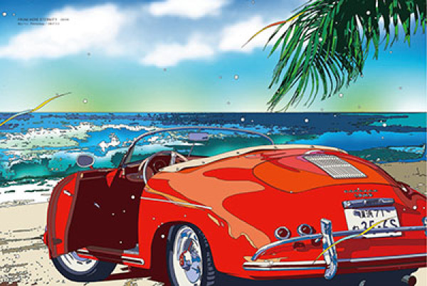 鈴木英人 アイランドクルーズ ED103/250 鈴木英人 イラスト版画作品