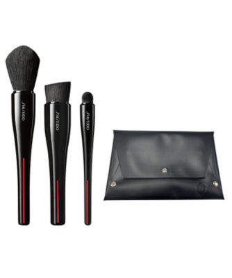 資生堂　メイクブラシ 4点セット HANATSUBAKI HAKE ポリッシング フェイスブラシ | SHISEIDO | 資生堂