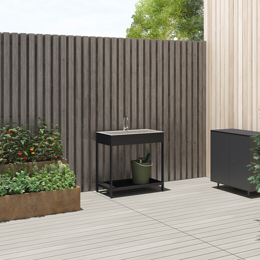 ガーデンシンク「ペンディーノ オープンタイプ マットブラック