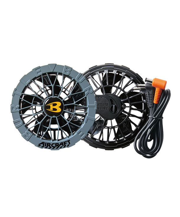 BURTLE AIR CRAFT マットブラックバッテリー+ミドルグレーファンセット