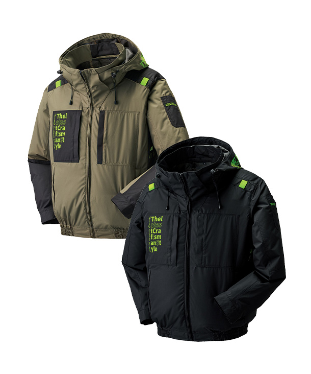 The tough】アタックベース 空調風神服・空調服 長袖ブルゾン(チタン