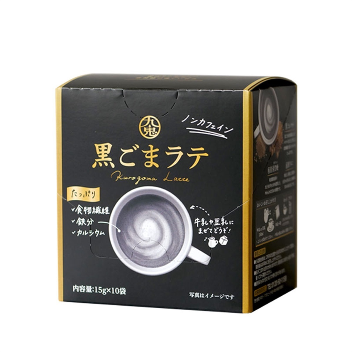 九鬼産業オンラインショップ 九鬼 黒ごまラテ［個包装］15g×10袋
