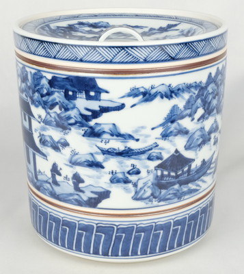 栗山園オンライン通販部 / 【出物】 染付山水皆具 西村徳泉