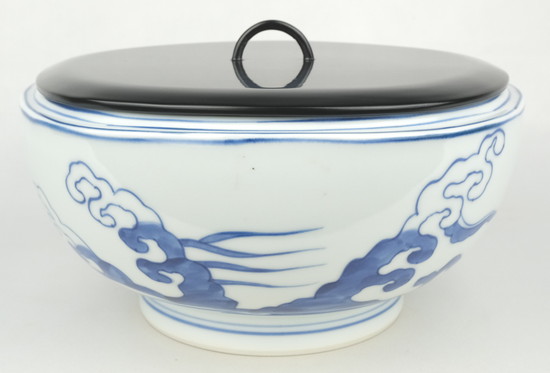 栗山園オンライン通販部 / 【出物】 染付桜川水指 西村徳泉