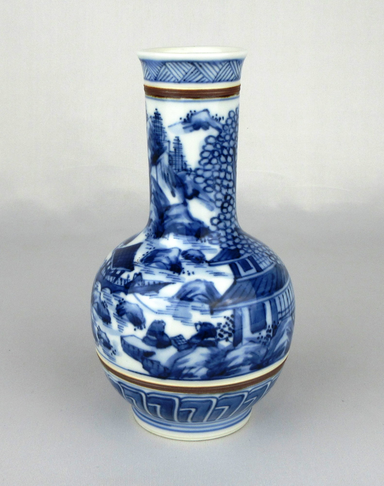 栗山園オンライン通販部 / 【出物】 染付山水絵皆具 西村徳泉