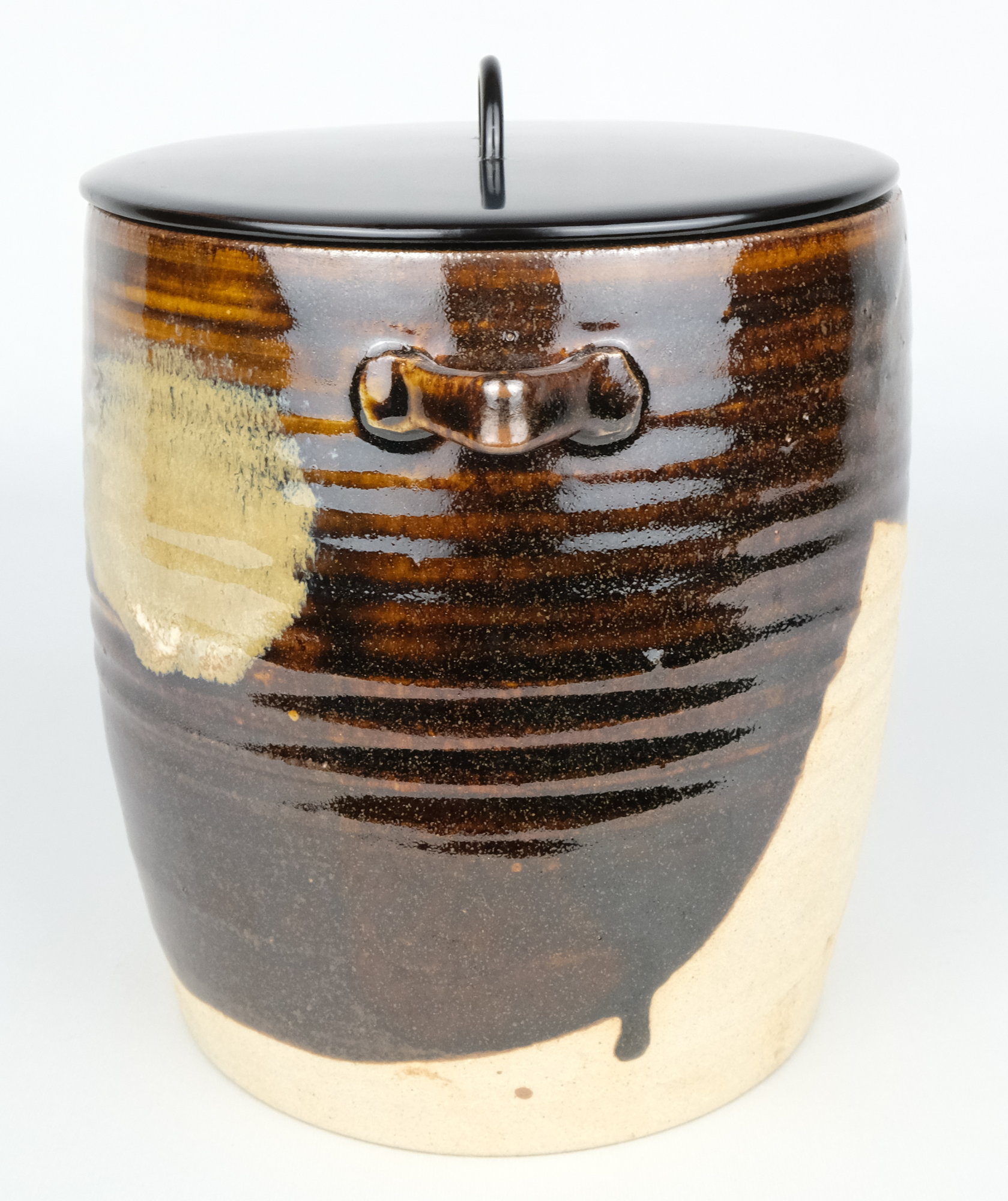 栗山園オンライン通販部 / 【出物】 古瀬戸写耳付水指 陽炎園(岩崎新定)