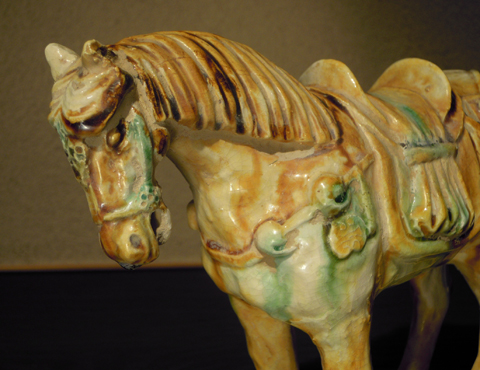 石黒宗麿 倣唐三彩飾馬 | しぶや黒田陶苑