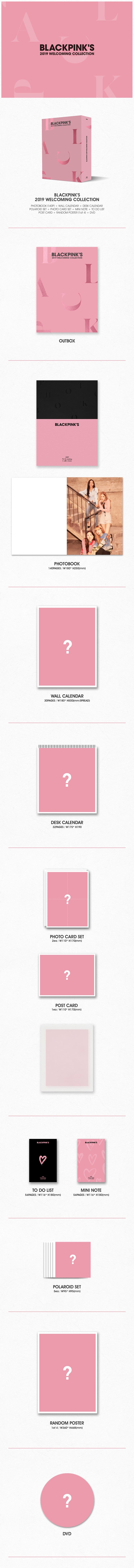 Blackpink - [2019 Welcoming Collection] DVD+1p Poster/On+140p