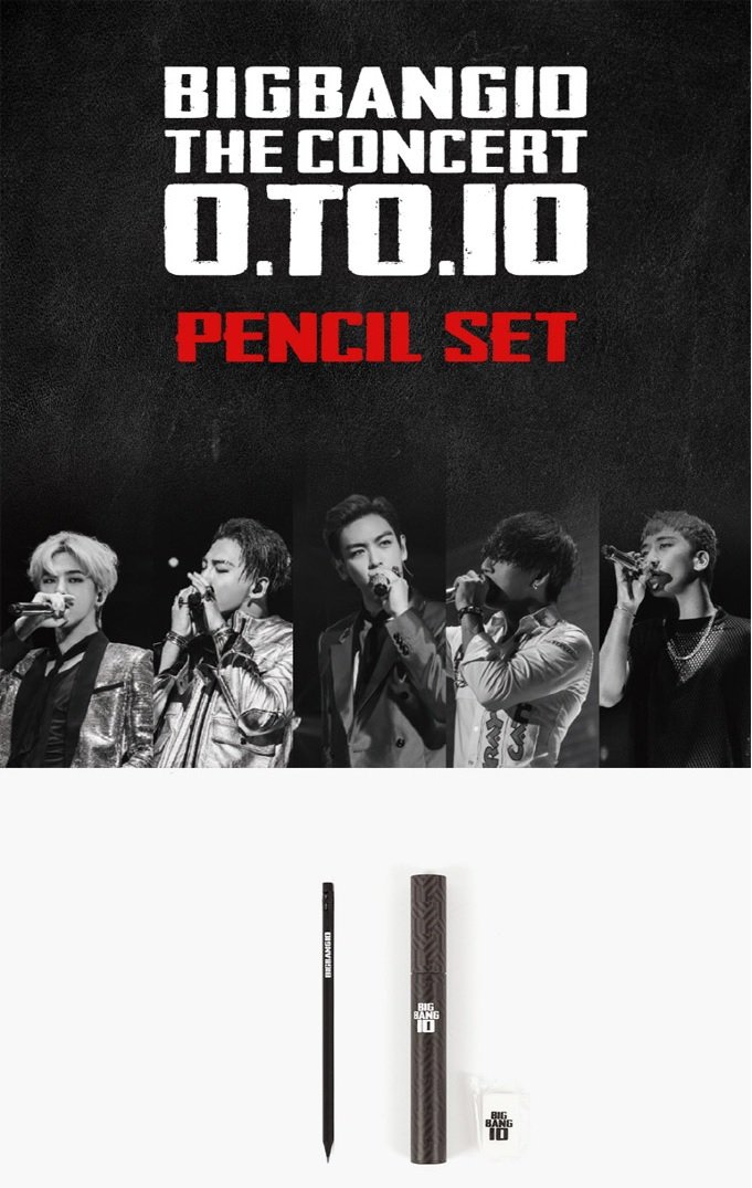 BIGBANG OFFICIAL CONCERT 0.TO.10 PENCIL SET - Kpop USA