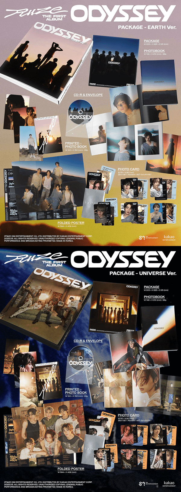 RIIZE 1ST ALBUM ODYSSEY (PACKAGE VER.) - Kpop USA