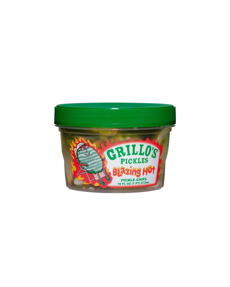 Grillo's® Pickles Blazing Hot Pickle Chips, 16 fl oz - Harris Teeter