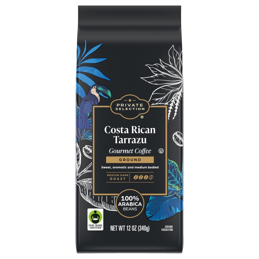 COSTA RICAN TARRAZU BLEND GROUND GOURMET COFFEE FAIR TRADE