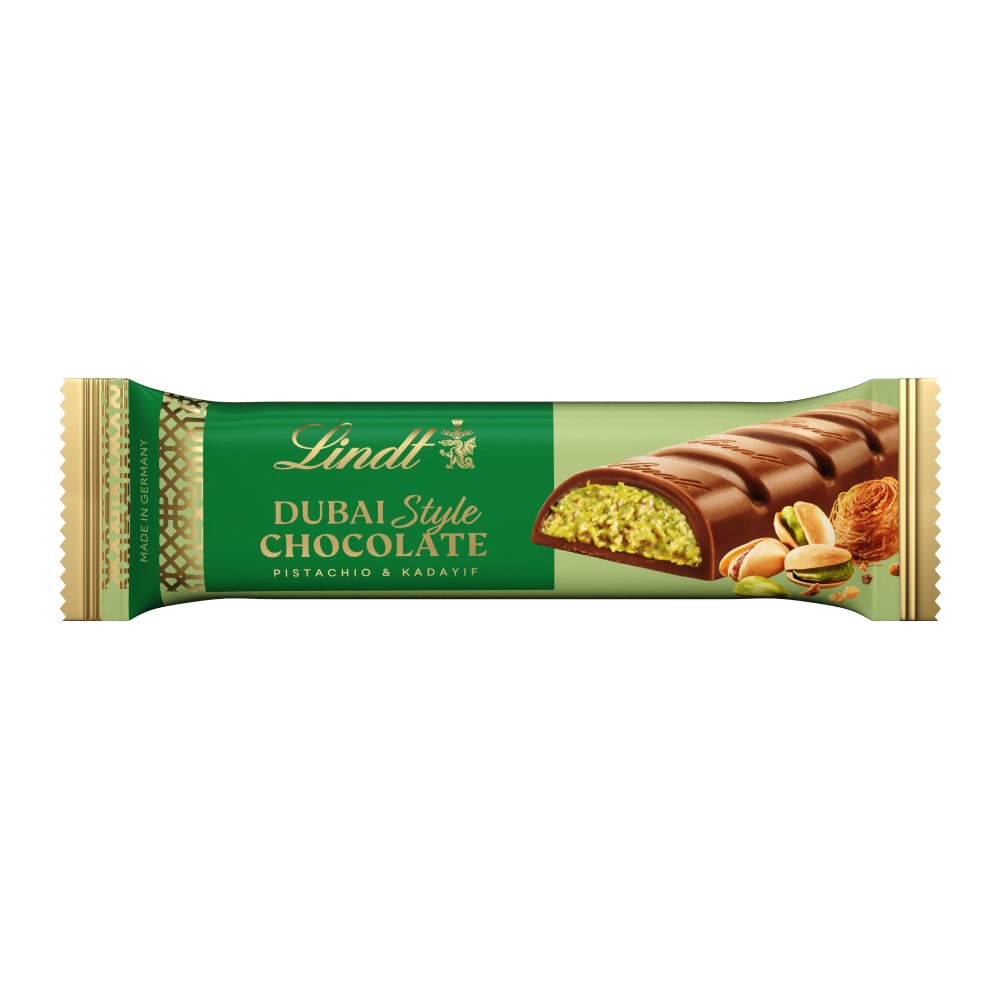 Lindt Dubai Style Milk Chocolate Candy with Pistachio & Kadayif, 1
