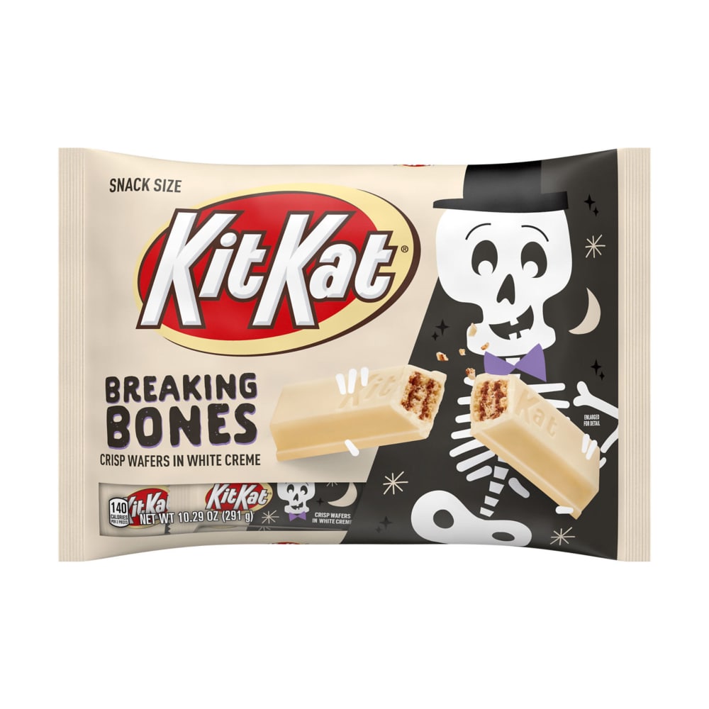 KIT KAT® Breaking Bones White Creme Snack Size Halloween Wafer