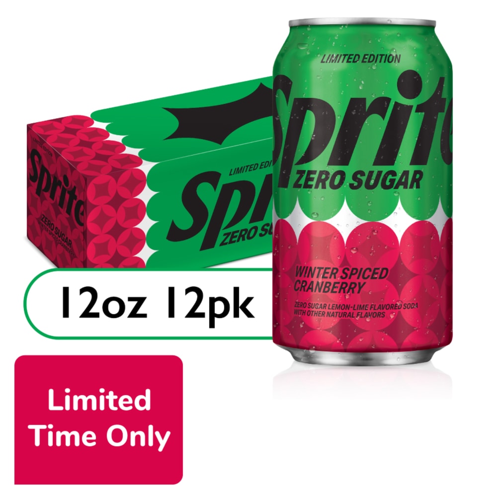 Sprite® Winter Spiced Cranberry Zero Sugar Soda Cans, 12 pk / 12